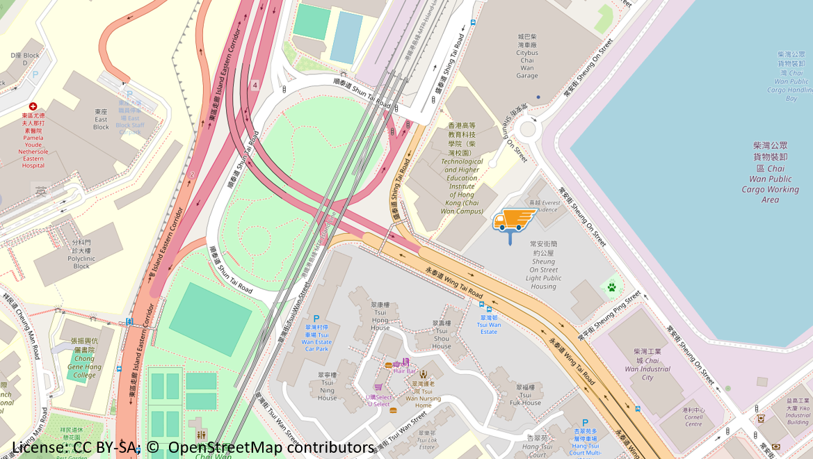 Map of Light Public Housing - Sheung On Street Service Point